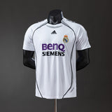Real Madrid Jersey 2006-07 Home Retro Football Kit Player Version