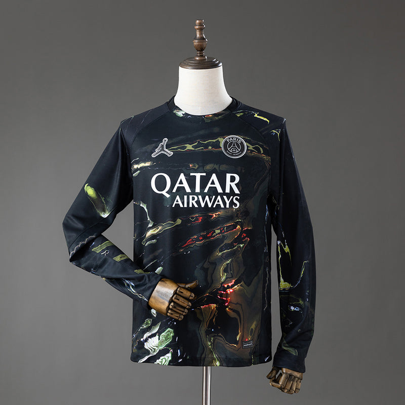 PSG Night Jersey 2025/26 Long Sleeves Football Kit Soccer Shirt