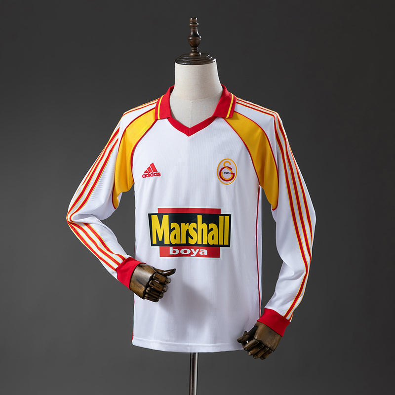 Galatasaray Jersey 1999-00 Away Retro Football Kit Long Sleeves