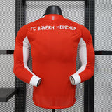 Player Version Bayern Munich Jersey 25/26 Home Long Sleeves Football Kit Soccer Jersey