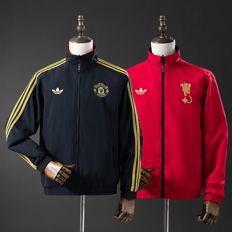 Manchester United Windbreaker 2025/26 Reversible Football Soccer Jacket