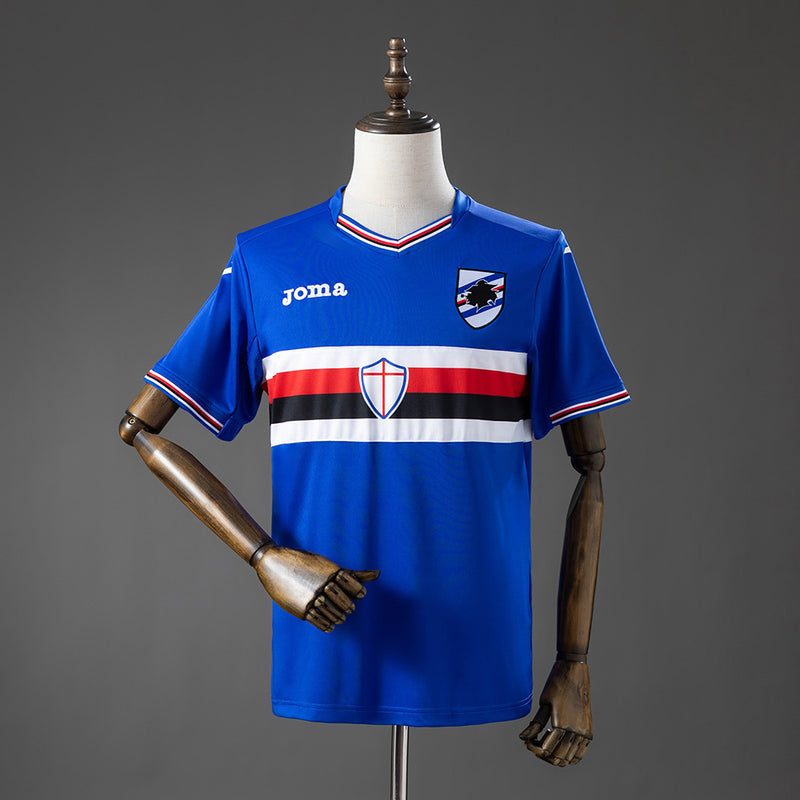 Sampdoria Home Jersey 2016-2017 Retro Football Kit Soccer Shirt