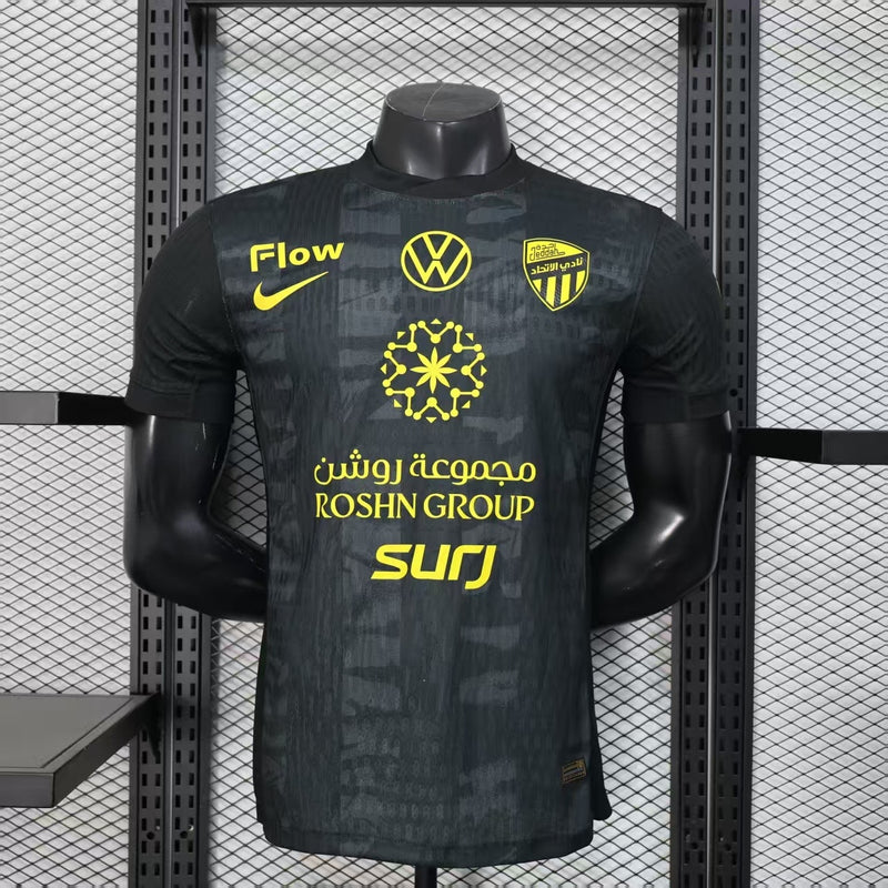 Player Version Al-Ittihad Jeddah Jersey 25/26 Black Football Kit Soccer Jersey