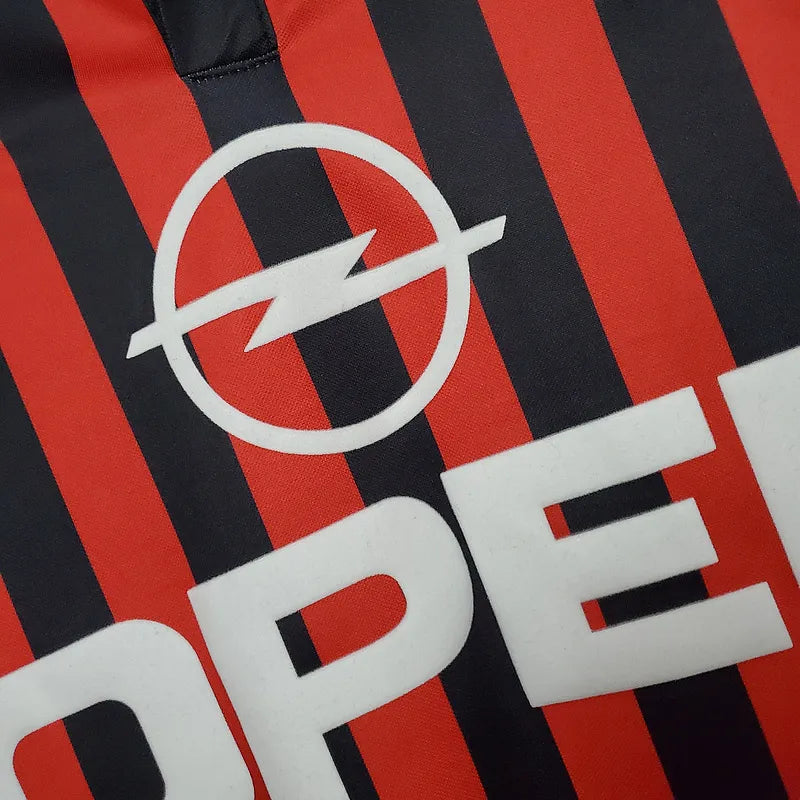 AC Milan Retro Jersey 1999/2000 Home Football Jersey Soccer Shirt