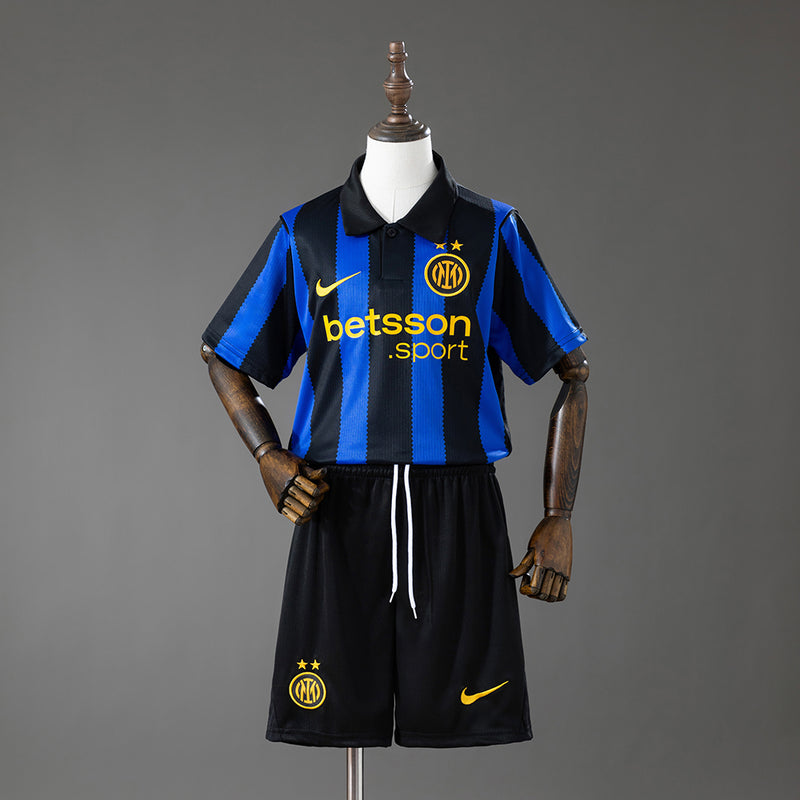 Kids Inter Milan Home Jersey 2026-2027 Football Kit Soccer Shirt