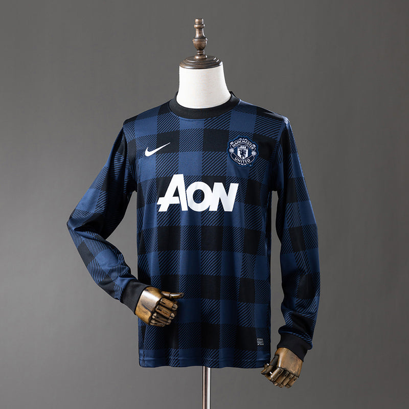 Manchester United Jersey 2013-14 Away Retro Football Kit Long Sleeves