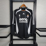 Long Sleeves Away Real Madrid Jersey 06/07 Retro Football Kits - PalmSportss