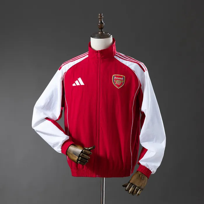Arsenal Windbreaker 2025/26 Red Football Kit