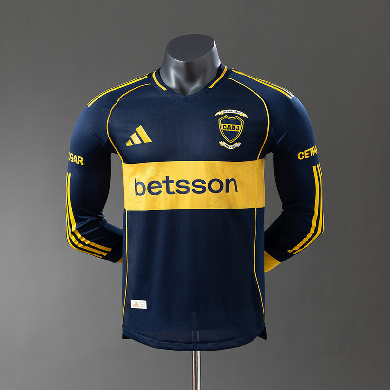 Boca Juniors Jersey 25/26 Home Long Sleeves Football Kit Player Version