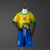 Kids Brazil Jersey 2026 World Cup Special Football Kit Soccer Shirt