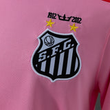 Santos Pink Jersey 2012-2013 Long Sleeves Retro Football Kit Soccer Shirt PalmSportss