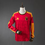 Belgium Home Jersey 2026 World Cup Long Sleeves Football Kit Soccer Shirt PalmSportss
