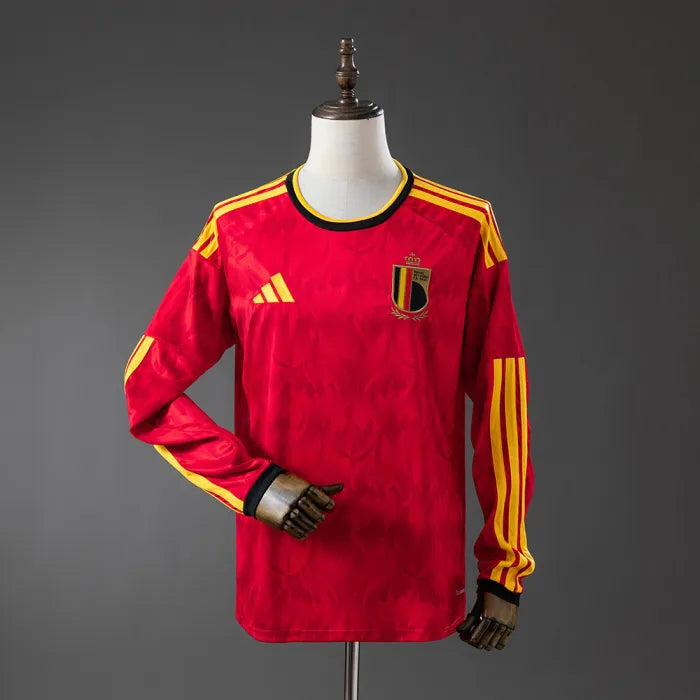 Belgium Home Jersey 2026 World Cup Long Sleeves Football Kit Soccer Shirt
