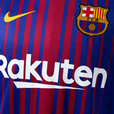 Barcelona Jersey 2017-18 Home Retro Football Kit Long Sleeves