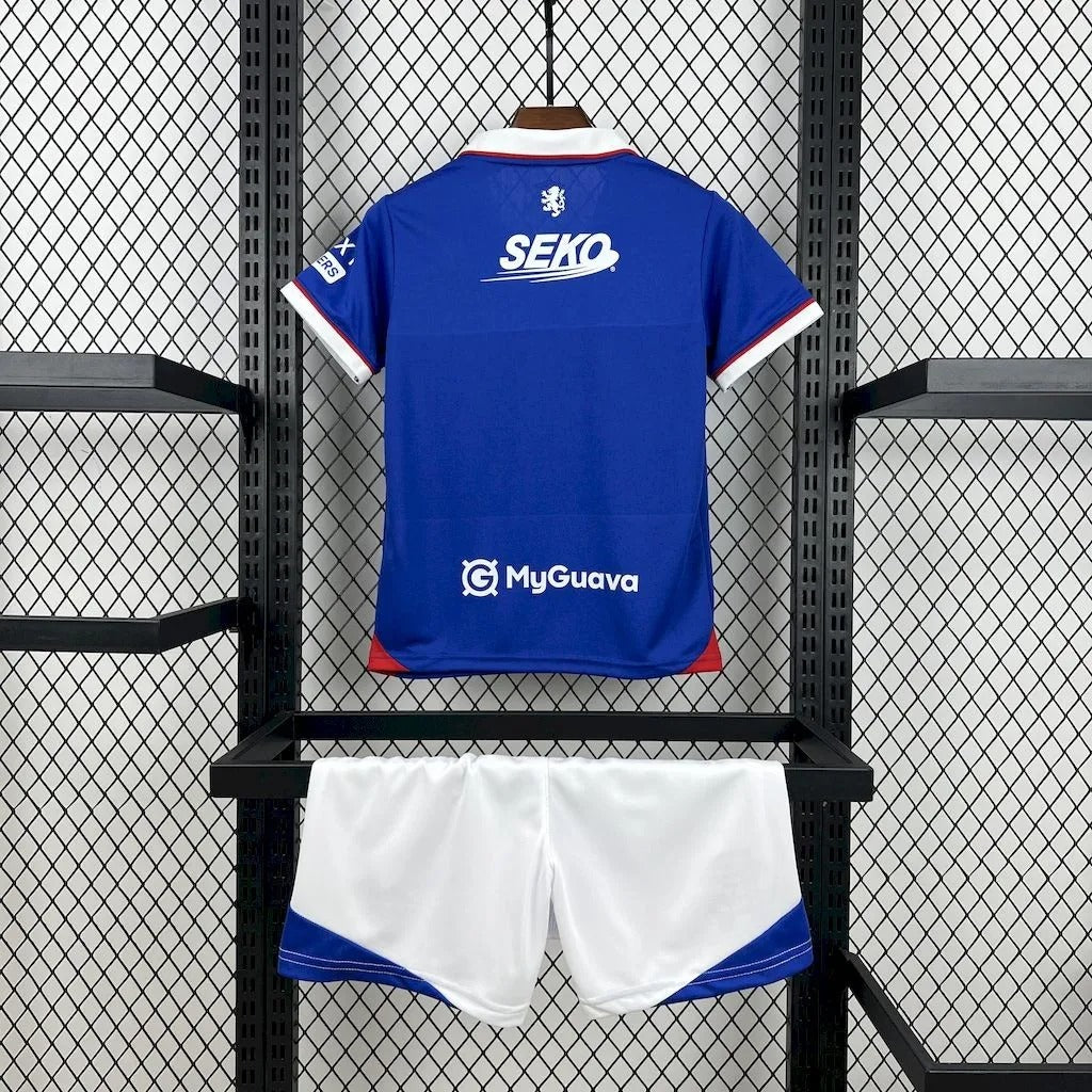Kids Rangers Jersey 25/26 Home Football Kit Soccer Jersey