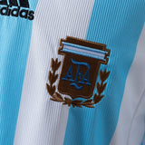 Argentina Jersey 1998 Home Retro Football Kit Long Sleeves