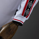Man United Jersey 1998-99 Home White Retro Kit Long Sleeves