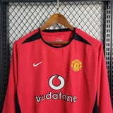 Manchester United Jersey Home kit 2003/04 retro Long Sleeves Football Team Soccer shirt - PalmSportss
