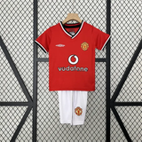 Retro Kids Manchester United Home Jersey 00/01 - PalmSportss