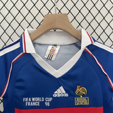Retro Kids France Home Jersey 1998 - PalmSportss