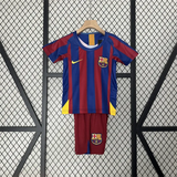 Retro Kids Barcelona Home Jersey 05/06 - PalmSportss
