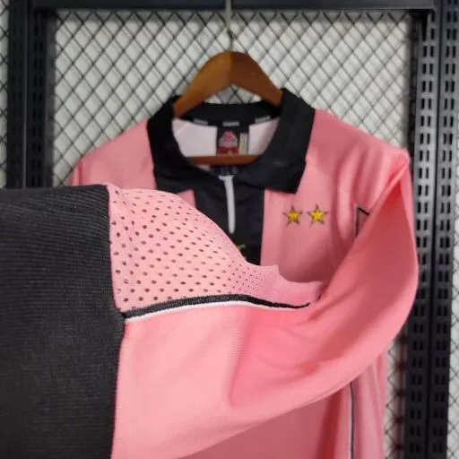 Camiseta de fútbol retro de manga larga para visitante de la Juventus 1997/98