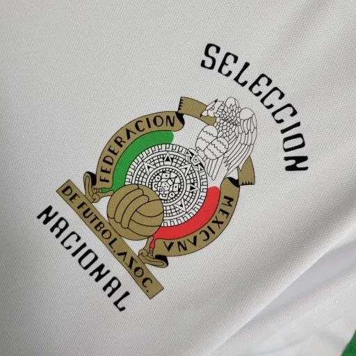 Camiseta de fútbol retro del equipo de fútbol de México, kit de visitante, 1985