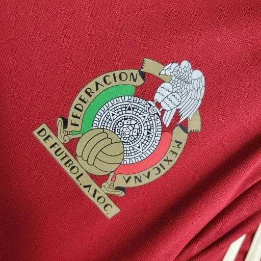 Camiseta de fútbol retro del equipo de fútbol de México, kit de local, 1985