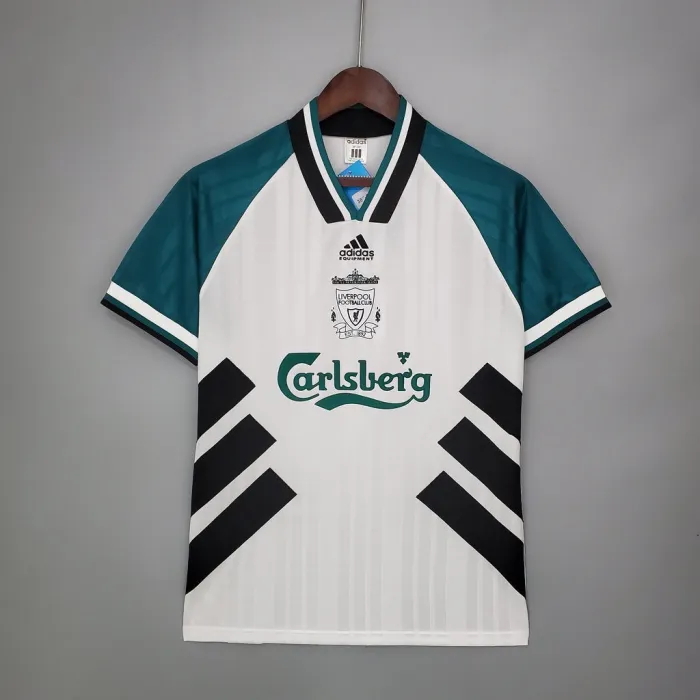 Camiseta de visitante del Liverpool 93/95, camiseta retro del equipo de fútbol