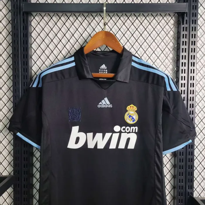 Camiseta de fútbol del Real Madrid de visitante 08/09, camiseta retro del equipo de fútbol