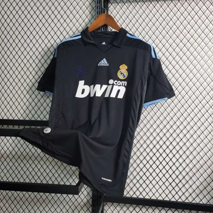 Camiseta de fútbol del Real Madrid de visitante 08/09, camiseta retro del equipo de fútbol