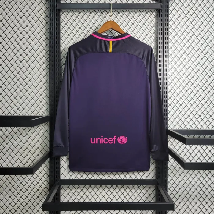 Barcelona Jersey Away kit 16/17 Retro Long Sleeves Football Team Soccer shirt