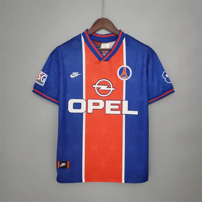 Camiseta de fútbol retro del equipo de fútbol Paris PSG Home Kit 1995/96