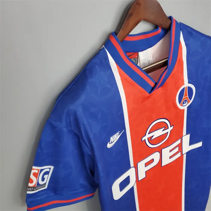 Camiseta de fútbol retro del equipo de fútbol Paris PSG Home Kit 1995/96