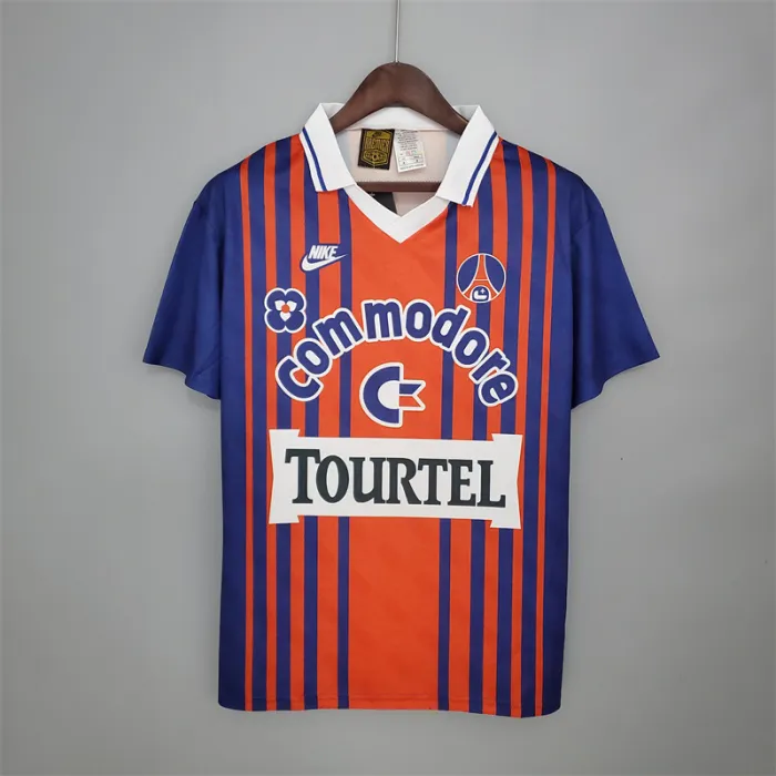Camiseta de fútbol retro del equipo de fútbol Paris PSG Home Kit 1992/93