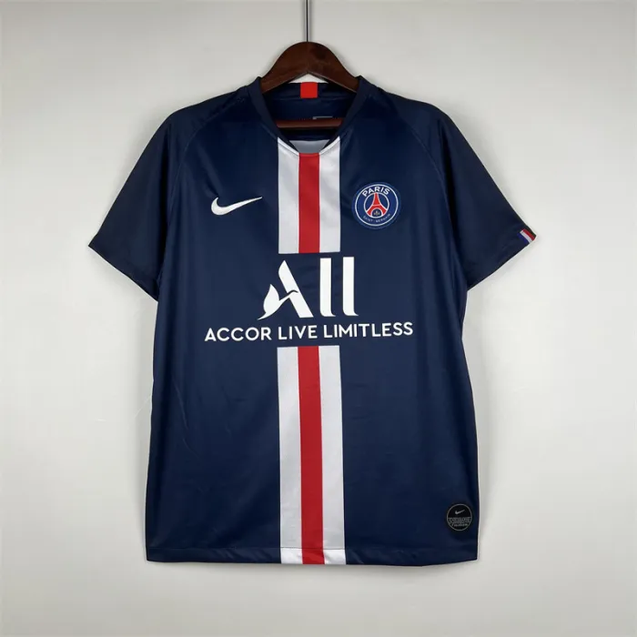 Camiseta de fútbol retro del equipo de fútbol Paris PSG Home Kit 2019/20