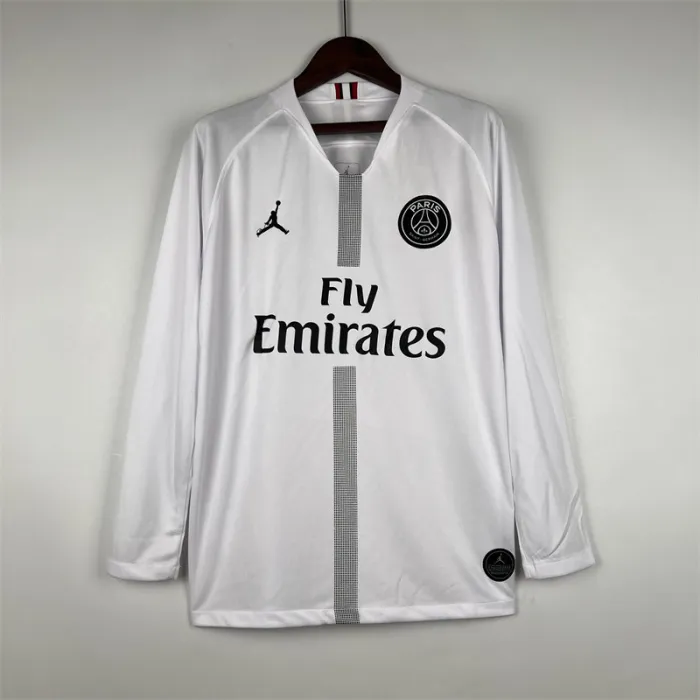 Camiseta de fútbol retro de manga larga del equipo de fútbol del PSG de París 2018/19
