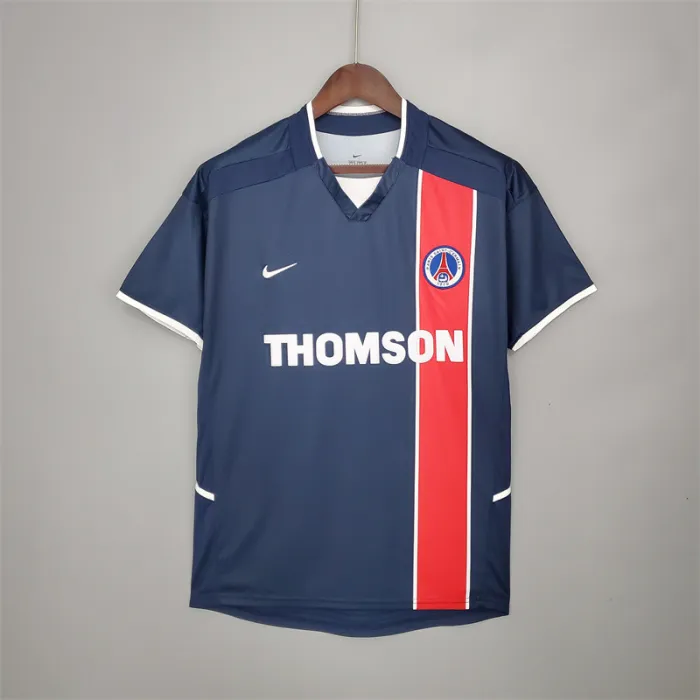 Camiseta de fútbol retro del equipo de fútbol Paris PSG Home Kit 2002/03