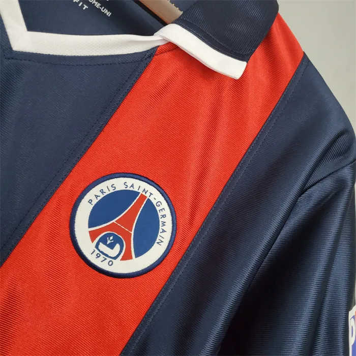 Camiseta de fútbol retro del equipo de fútbol Paris PSG Home Kit 2001/02