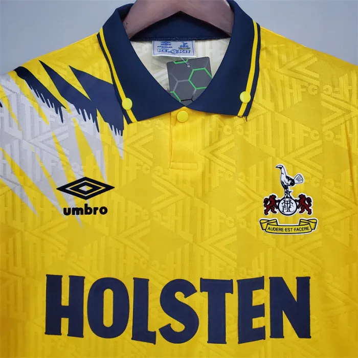 Camiseta de visitante del Tottenham Hotspur 1992/94, camiseta retro del equipo de fútbol