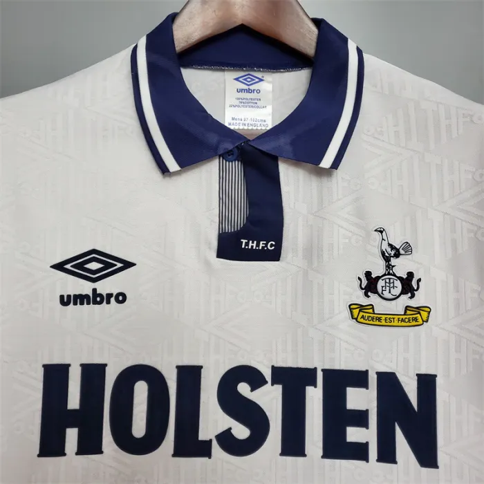 Camiseta de fútbol retro del equipo de fútbol del Tottenham Hotspur, kit de local, 1994