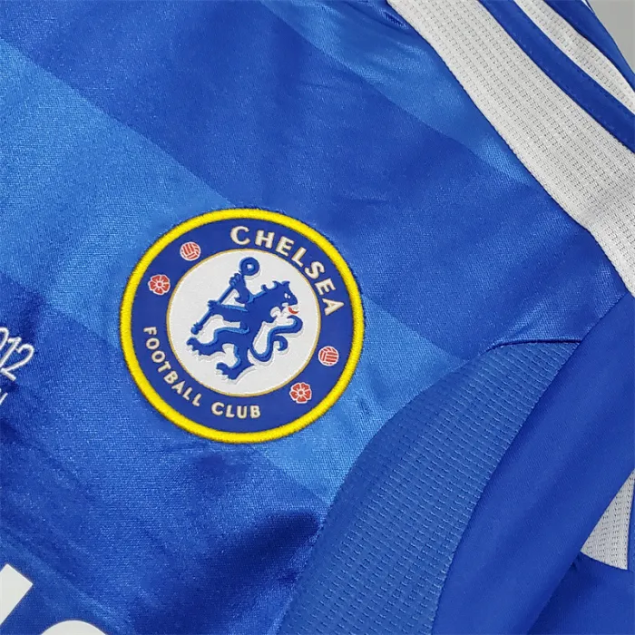 Camiseta de fútbol retro del equipo de fútbol Chelsea Jersey Home Kit 2012