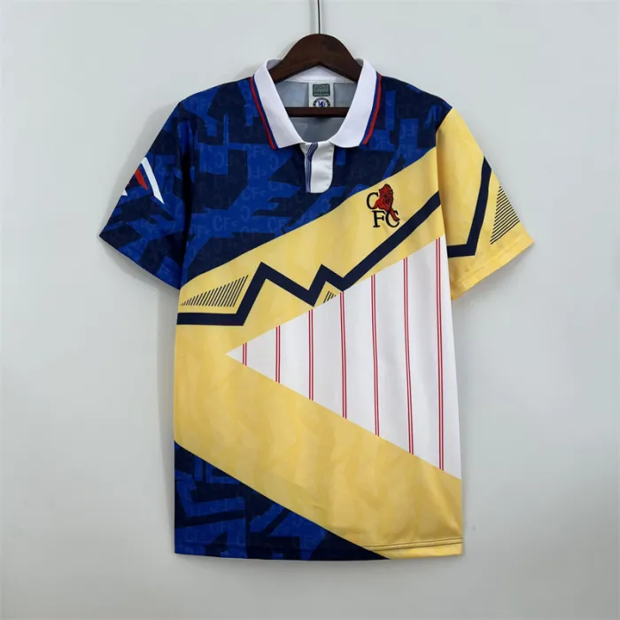 Camiseta de fútbol retro del equipo de fútbol Chelsea Jersey Home Kit 1990