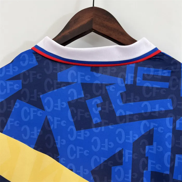 Camiseta de fútbol retro del equipo de fútbol Chelsea Jersey Home Kit 1990