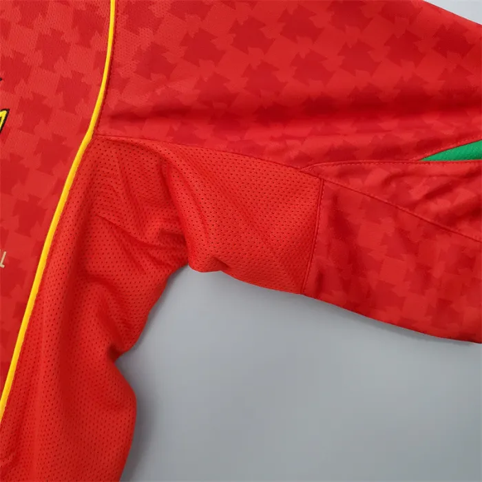 Camiseta de fútbol retro del equipo de fútbol de Portugal, kit de inicio 2004