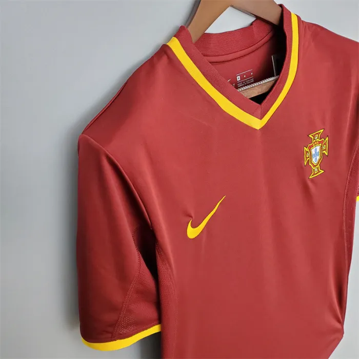 Camiseta de visitante de Portugal 2000, camiseta retro de fútbol