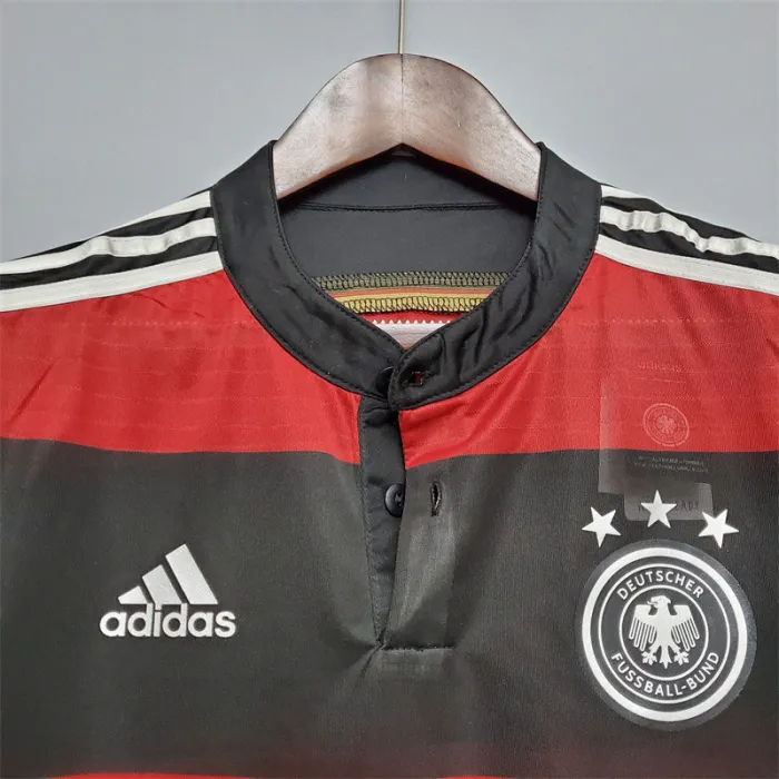 Camiseta de fútbol retro del equipo de fútbol de Alemania para visitante 2014