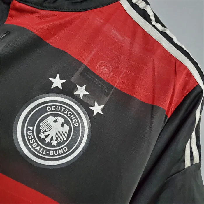 Camiseta de fútbol retro del equipo de fútbol de Alemania para visitante 2014