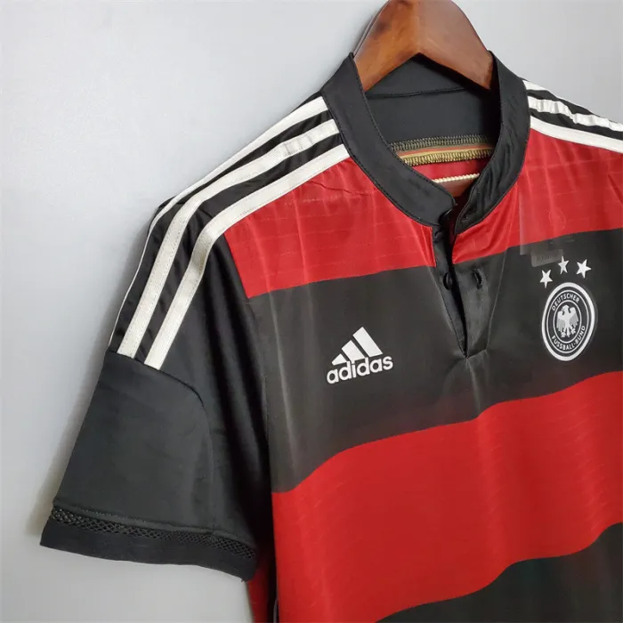 Camiseta de fútbol retro del equipo de fútbol de Alemania para visitante 2014