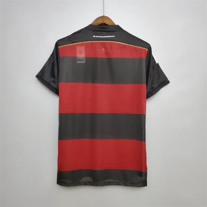 Camiseta de fútbol retro del equipo de fútbol de Alemania para visitante 2014